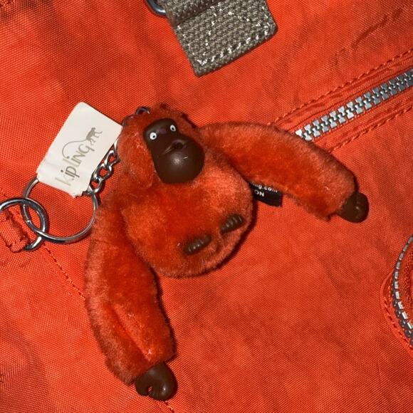 Kipling Orange Nylon Messenger Bag - Picture 3 of 8